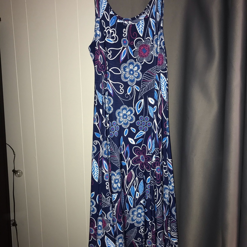 Simple A-line Floral Dress